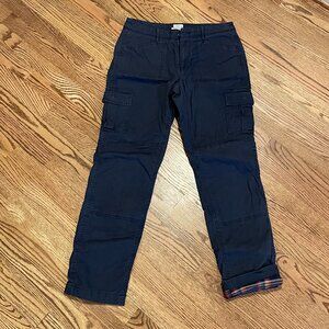 L.L. Bean Women's Flannel Lined Stretch Canvas Cargo Pants